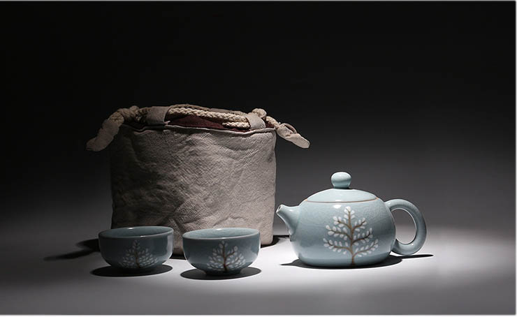 Ru ware style tea set